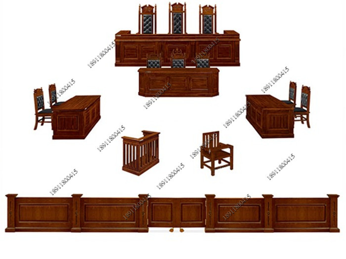 全套法院家具